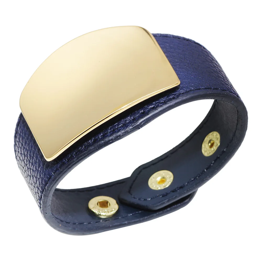 

D&D New Lady Leather Bracelet Of Women Popular Contracted Joker Ms Wide Leather Bracelets