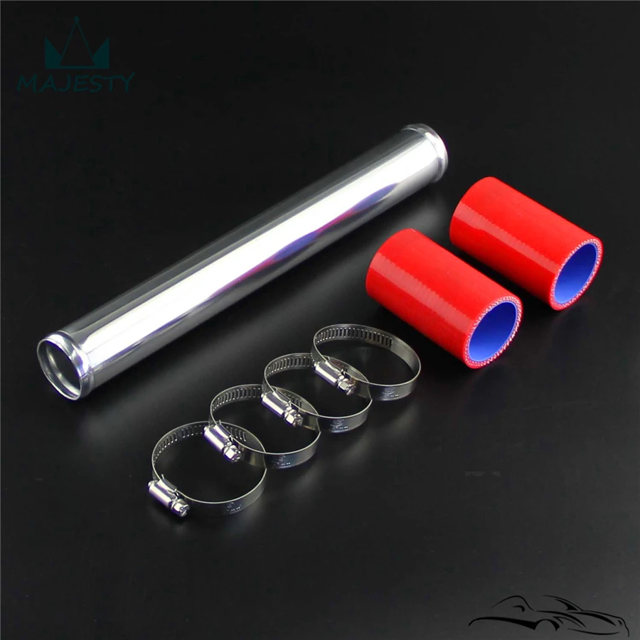 

Алюминиевая 35 мм 1,38 дюйма интеркулер Turbo Pipe трубопровод, труба + силиконовый шланг комплекты зажимов