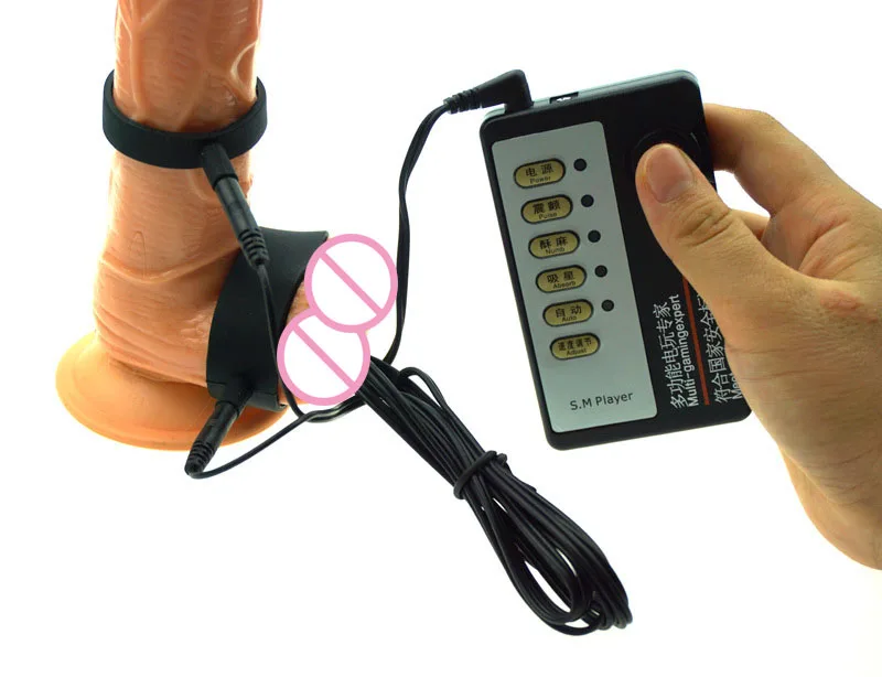 Горячий электро шок секс-игрушки кольцо для пениса с мошонкой увеличения