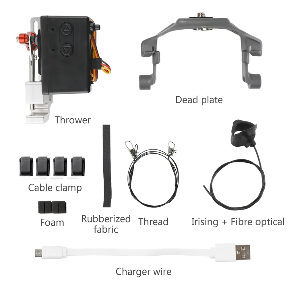 Для DJI Mavic 2 Pro Zoom Drone система сброса воздуха, свадебное кольцо, подарок, экстренная помощь,, дистанционный сброс воздуха - Цвет: Черный
