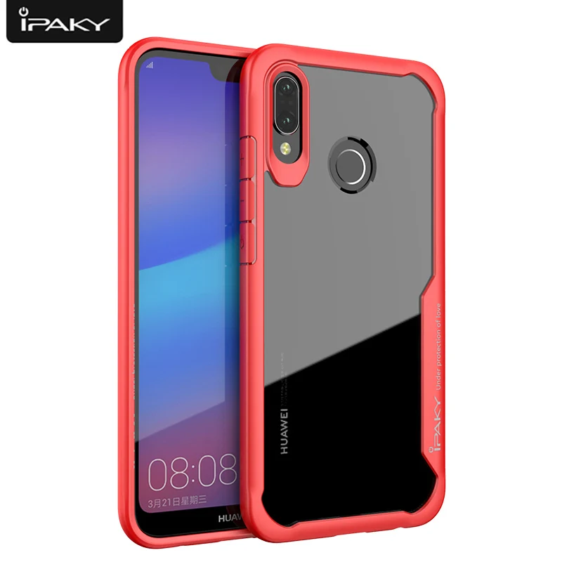 IPAKY противоударный армированный чехол для huawei P20 Plus роскошный Силиконовый ТПУ + ПК