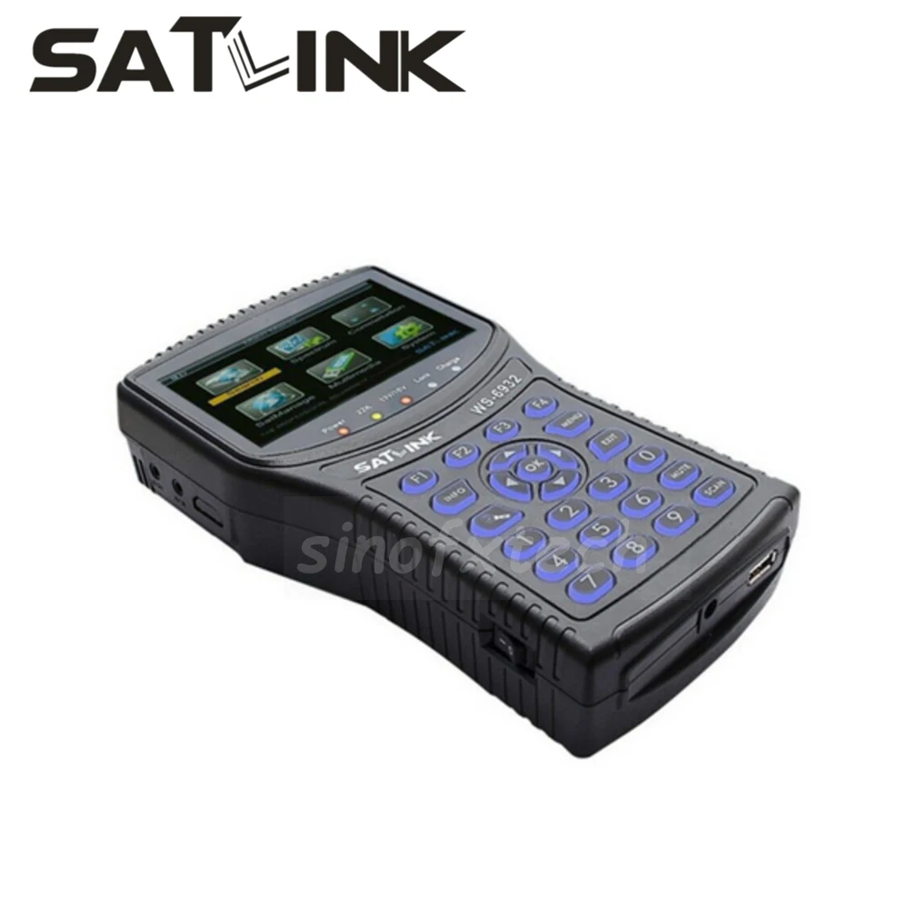 

4.3 inch LCD Original SATLINK WS-6932 DVB-S2 satellite finder WS6932 Spectrum analyzer satfinder meter