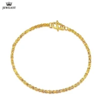 jlzb 24k pure gold bracelet real 999 solid gold bangle upscale simple fashion elegant trendy classic fine jewelry hot sell new 2
