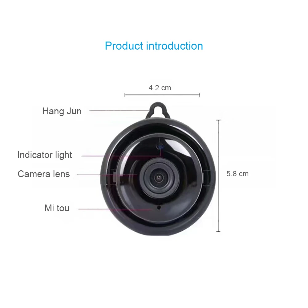 Podofo Домашняя мини wifi ip камера 720P Беспроводная маленькая CCTV инфракрасная ночного