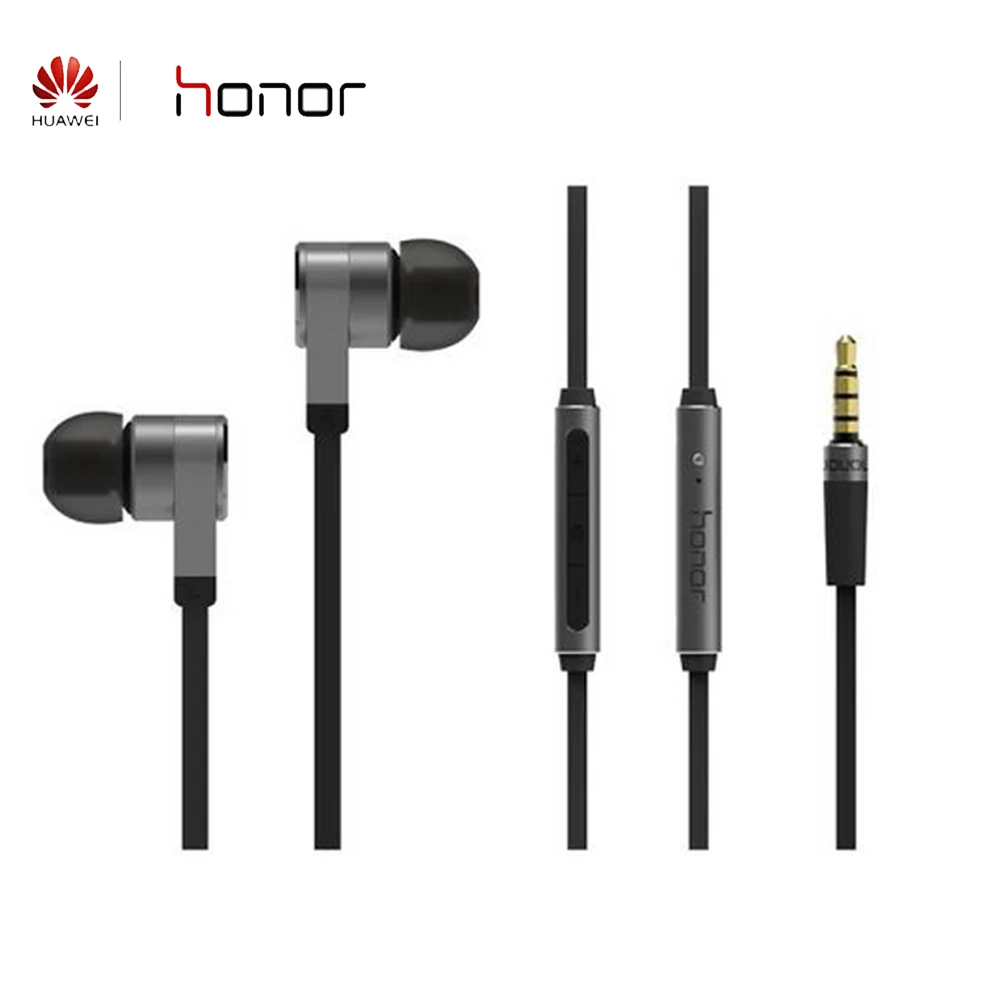 Honor AM13 наушники 3 5 мм 4Pin Bass провода управления вкладыши стерео с микрофоном для
