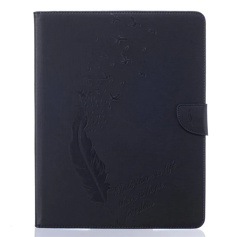 Для ipad 2 3 4 Чехол подставка из искусственной кожи с птичьими перьями для Apple ipad2 ipad3