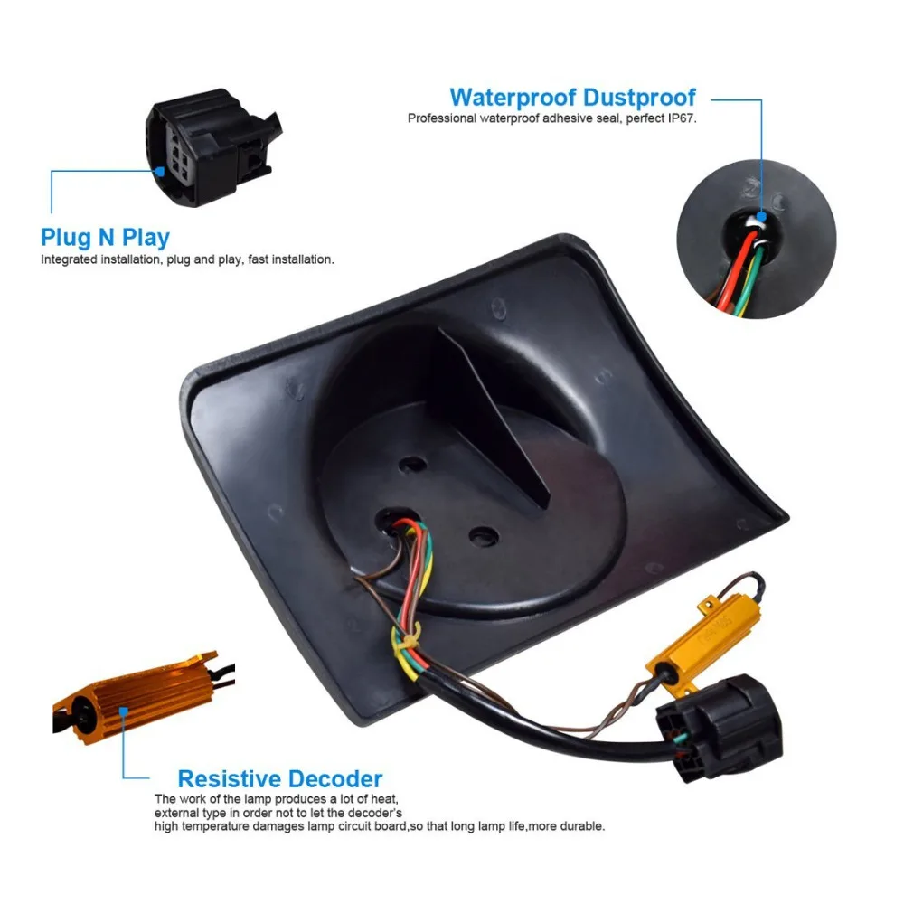 Круглые задние фонари для Jeep Wrangler JK 2 двери и 4 2007 2008 2009 2010 2011 2012 2013 2014 2015 2017-пара