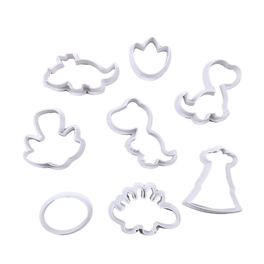 8 мультфильм Sugarcraft животное бисквит Фондант Резак печенья Набор стенд украшения торта инструменты