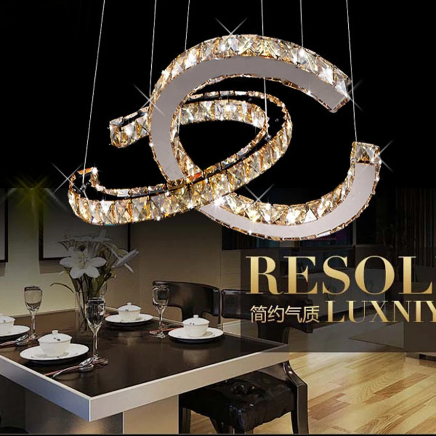 Новинка 2017 креативная люстра светодиодная хрустальная для кафе одежды столовой