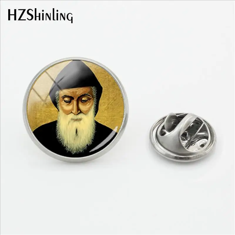 Новинка 2018 булавка с застежкой Saint Charbel из нержавеющей стали для лацкана St