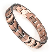 wollet jewelry copper bracelet bangles men black healthy bio energy magnetic