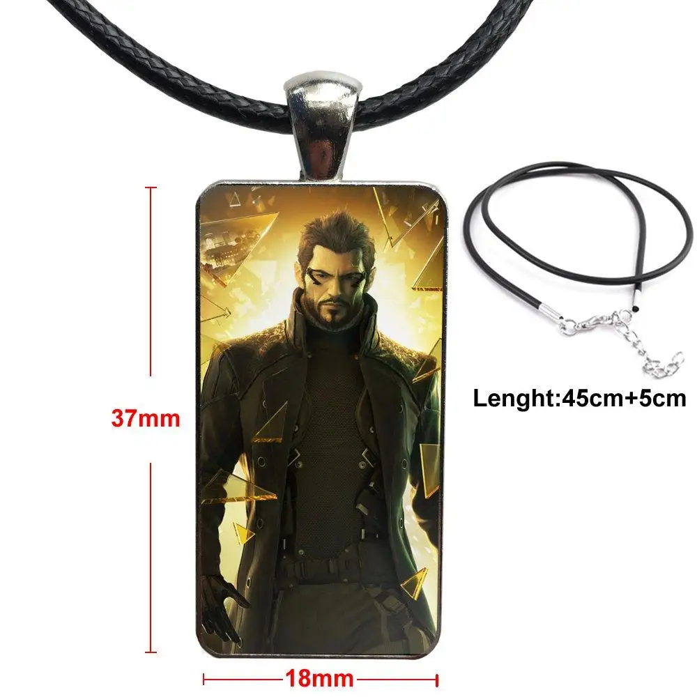 For Women Choker Deus Ex Mankind Divided Games Necklace Fashion Long Chain With Rectangle Jewelry | Украшения и аксессуары