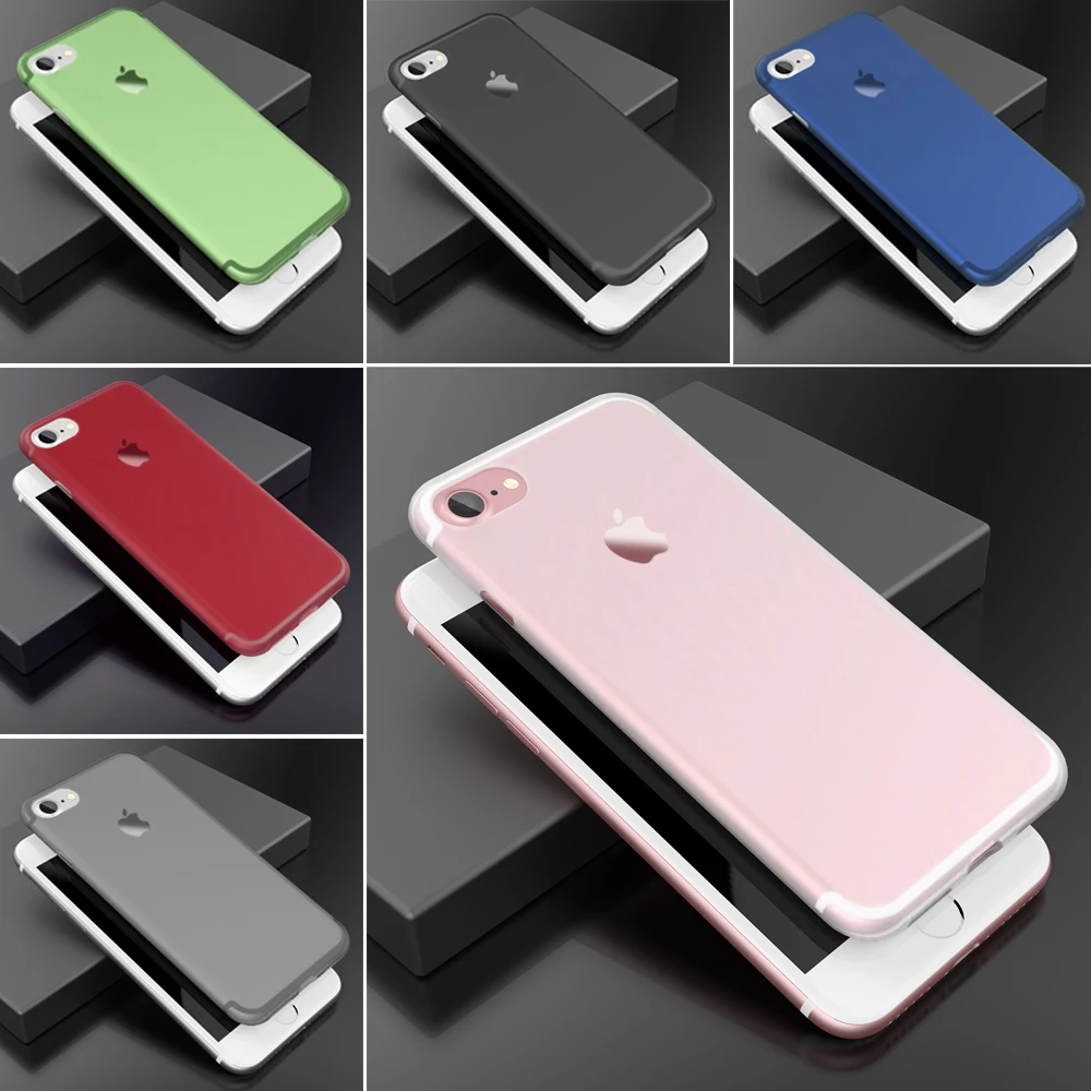 Roybens модный роскошный чистый цветной тонкий коврик PC чехол для iPhone 7 Plus 8 6 S 5 5S SE