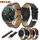 Ремешок для часов Huami Stratos 2S 2, браслет из натуральной кожи для Huawei watch GT, Samsung Galaxy Watch 46 мм, 22 мм
