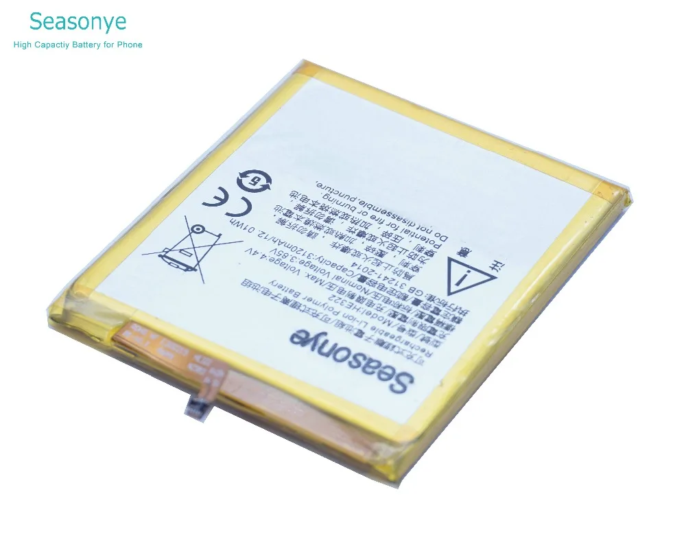 Seasonye 3120 мАч/12.01Wh HE322/он 322 аккумулятор для сотового телефона Nokia HE322 мА/ч.