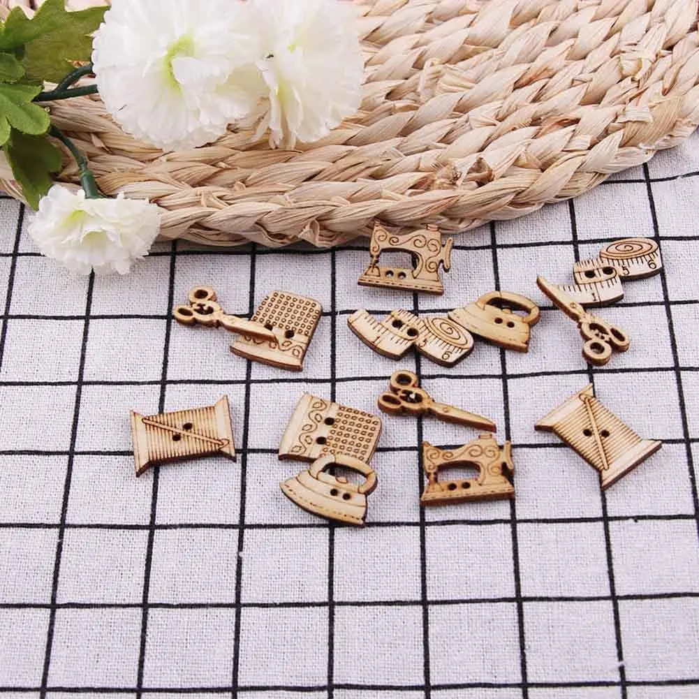 50 шт./лот инструменты для шитья формованные пуговицы ремесло 2 отверстия