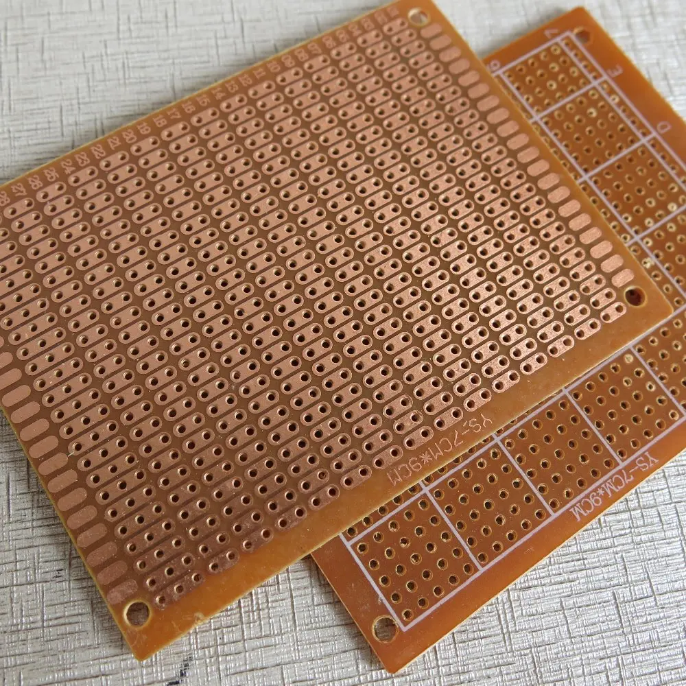 5 шт./лот 2er печатная плата для зачистки отверстий Veroboard vero Board 9x7 см 90x70 мм bakelite
