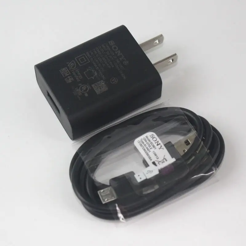 Оригинальное зарядное устройство sony UCH20 для путешествий+ кабель sony Micro USB для sony Xperia Z1 Z2 Z3 Z4 Z5 COMPACT Z5 PREMIUM M4 AQUA