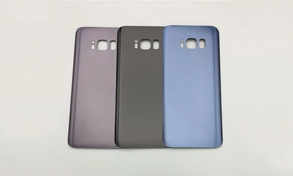 Для Samsung Galaxy S8 Крышка корпуса батареи G950F задняя дверь Задняя стеклянная корпус чехол для Samsung S8 Plus G950 крышка батареи
