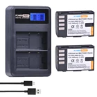 2 шт. 1860 мАч DMW-BLF19E DMW-BLF19 камера батарея DMW BLF19 BLF19 BLF19E + ЖК-дисплей двойной USB зарядное устройство для Panasonic Lumix GH3 GH4 GH5