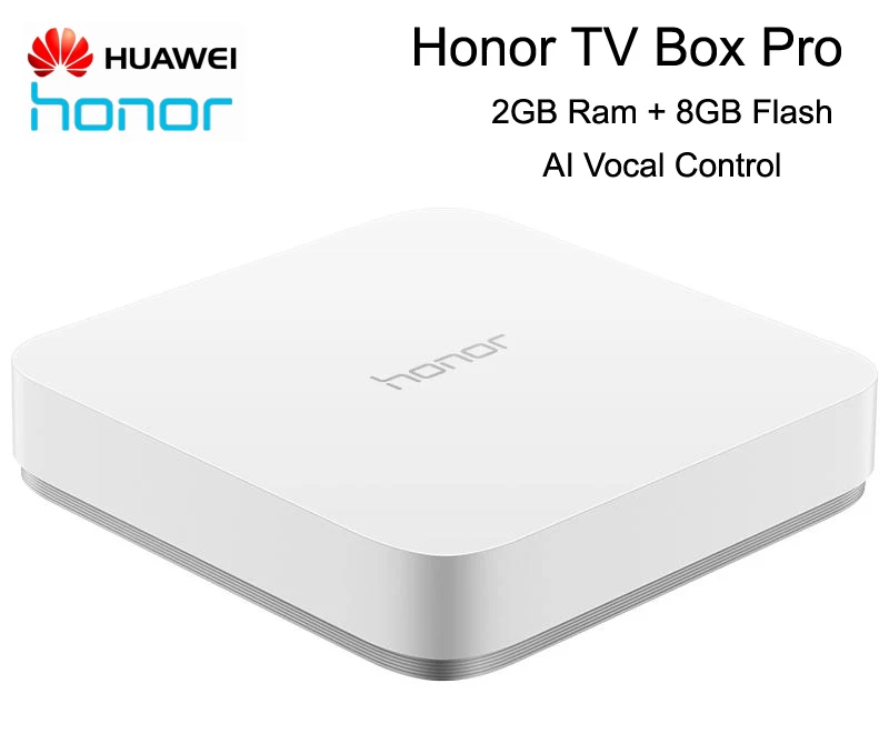 HUAWEI Honor tv Box Pro 4K выход 2 Гб Ram 8 Гб Flash UI дизайн AI вокальное управление Bluetooth 4,0 Wifi RJ45 USB HDMI порт