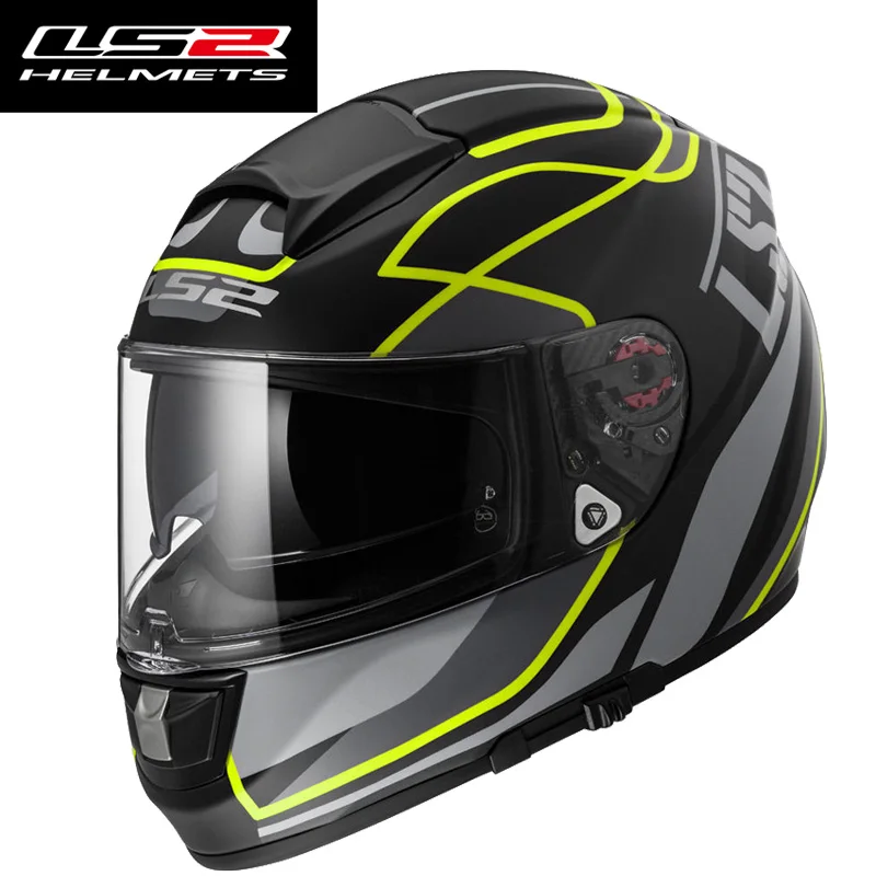 LS2 Глобальный магазин LS2 FF397 стекловолокно полное лицо мото rcycle шлем ls2 VECTOR HPFC EVO гонки мото шлемы ECE одобрено