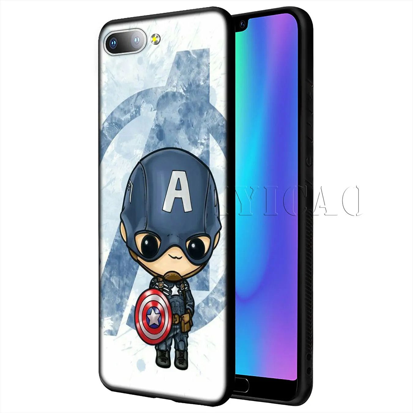 IYICAO аниме MARVEL Мстители Мягкий силиконовый чехол для Huawei Y9 Y7 Y6 Prime 2019 Honor 20 8C 8X 8 9 9X 10