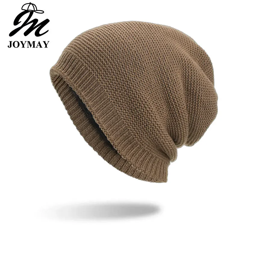Трикотажная Шапка-бини Joymay WM095 для мужчин и женщин теплая мягкая шапка в стиле