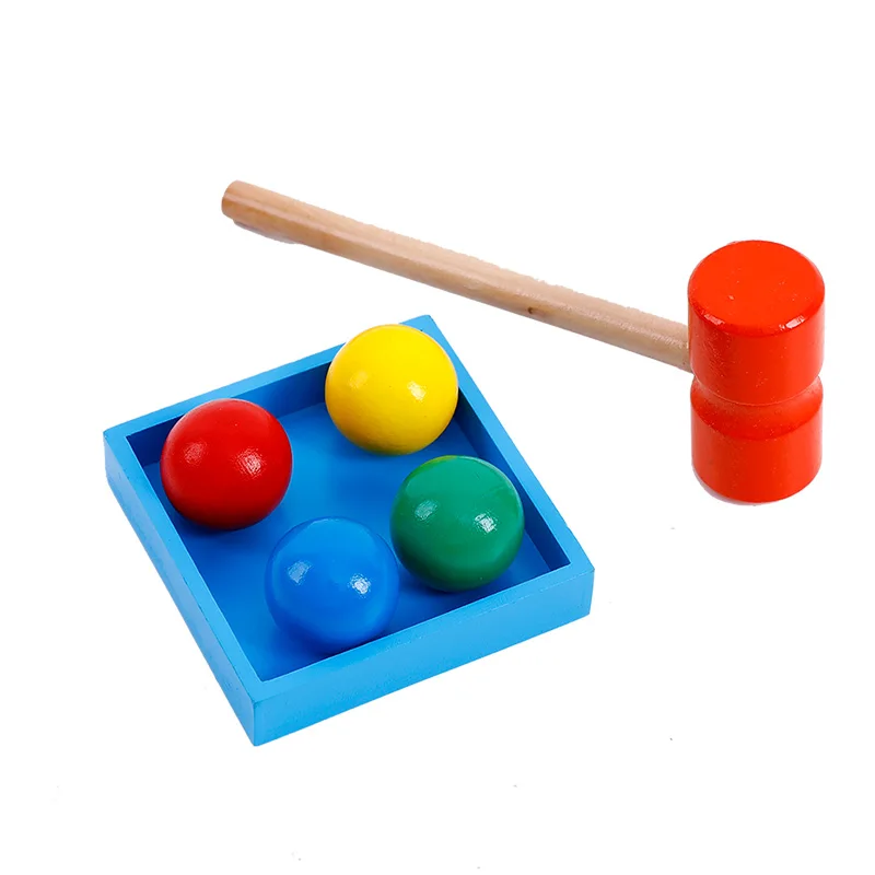 

frog knocks on the table baby board game Spatial Thinking Puzzle games creative toys Early childen education wooden playing toy