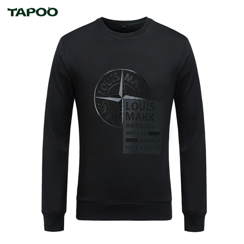 Tapoo Повседневное Для мужчин футболка Homme Фитнес хлопка с длинным рукавом