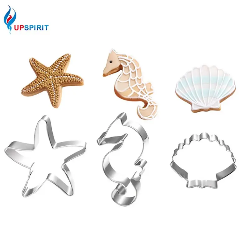 Upspirit 3 шт./компл. морской житель из нержавеющей стали резак для печенья резаки для маленького печенья для детей шоколадное печенье приспособление для украшения