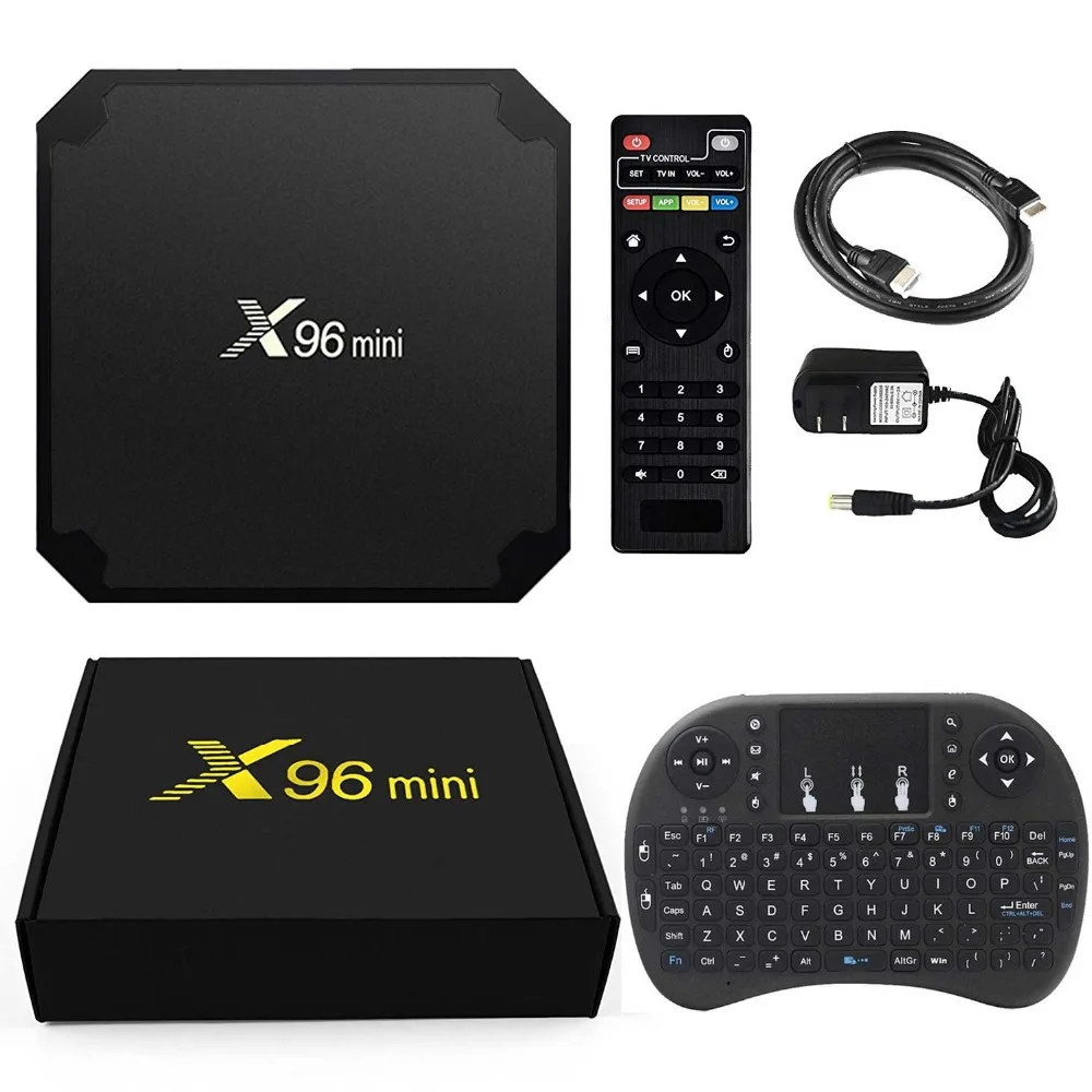 Rovtop X96 Мини Android 7 1 Смарт ТВ приставка 1G/8G 2GB 16GB Amlogic S905W Четырехъядерный 4K IP tv X96mini WiFi
