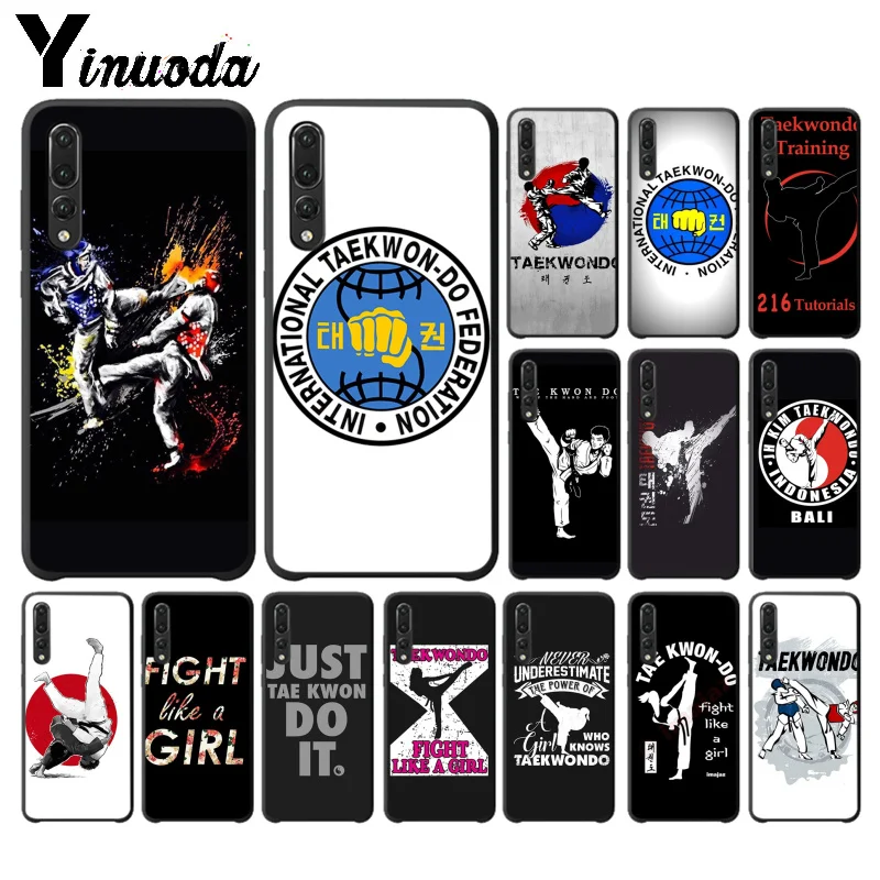 Yinuoda Kungfu тхэквондо ТПУ Мягкий силиконовый чехол для телефона Huawei P10 plus 20 pro P20 lite mate9