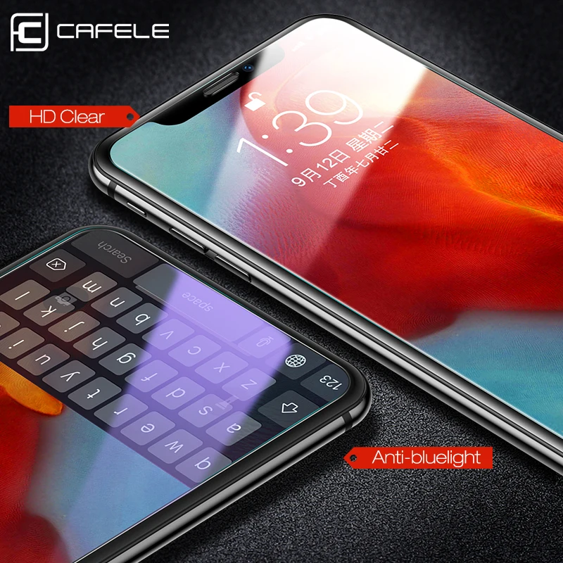 CAFELE закаленное стекло для iPhone 11 pro max x xs max xr 8 7 6 6s plus 5 5S se Sreen протектор HD чистая прозрачная стеклянная пленка