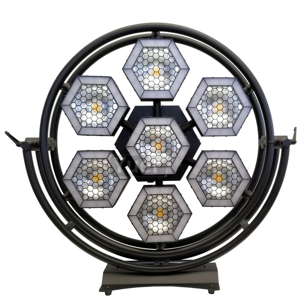 7 Halo Hexa LED SMD RGB 3 в 1 Pixel B light COB прожексветильник для телевизора студии дискотеки