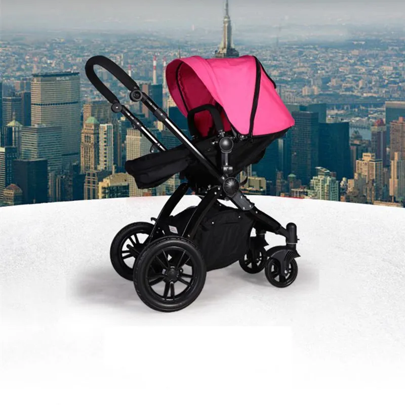 Новинка 2017 детская коляска в европейском стиле с высокой посадкой четыре