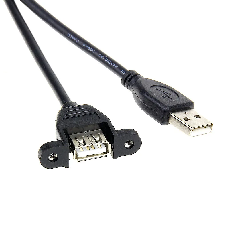USB удлинитель мужской/женский медный сердечник двойной щит с винтовым отверстием