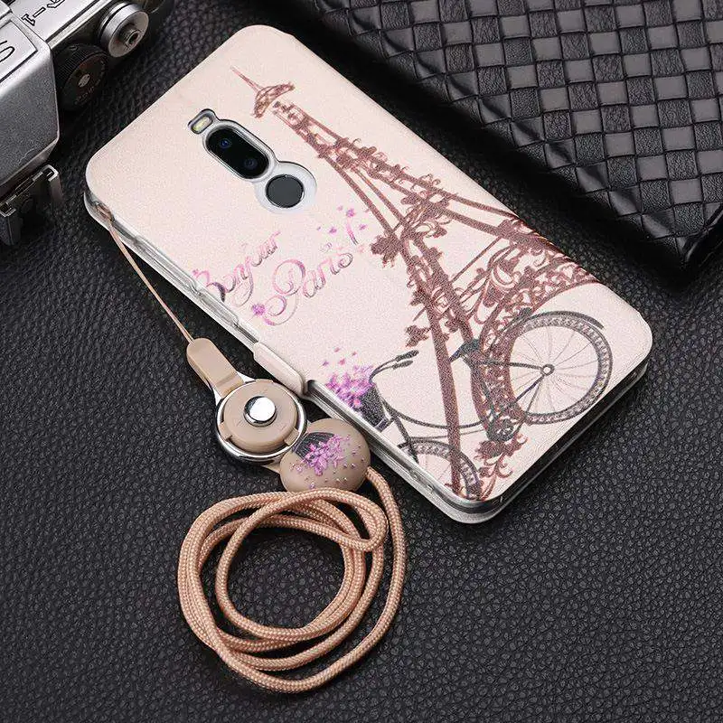 Кожаный чехол-кошелек с рисунком для Meizu M5 M6 Note 8 9 чехол A5 M5c M5s M6s S6 X8 чехол-книжка
