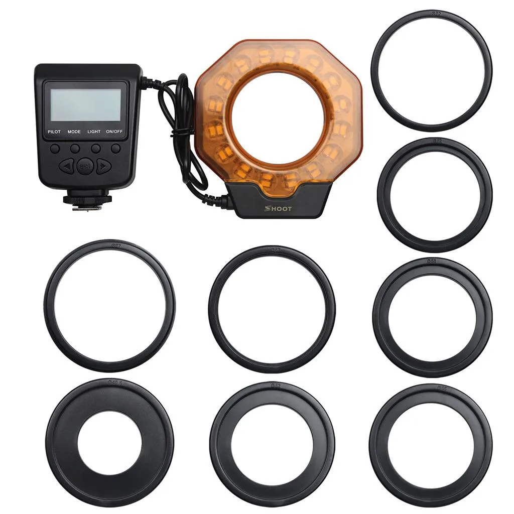 Кольцевой светодиодный светильник OMESHIN для макросъемки Вспышка Speedlite с