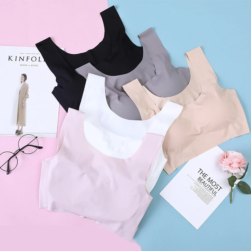 Peace Of Mind Generation Seamless Bra Without Rims Sports Ladies Underwear Gathered Comfortable Sleep | Женская одежда
