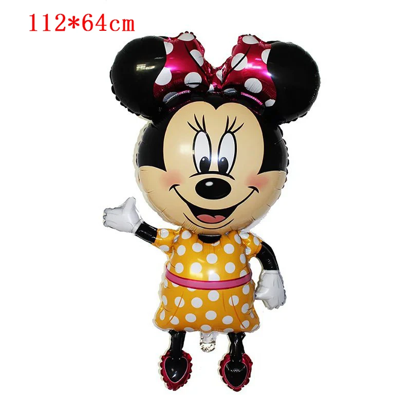 1pc yellow minnie Для девочек Минни Маус День рождения тема украшения Дети День Рождения Бумажный мультяшный стаканчик и тарелка салфетка баннер - Цвет: 1pc yellow minnie