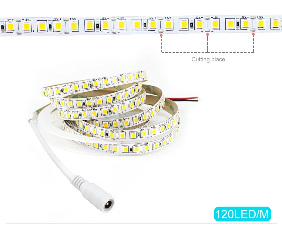 Сенсорный выключатель с регулируемой яркостью 4040 SMD Светодиодная лента 12 В 5 м 110 В 220 В светодиодный гибкий светильник, Диодная лента, светодиодный светильник под шкаф, Кухонный Светильник