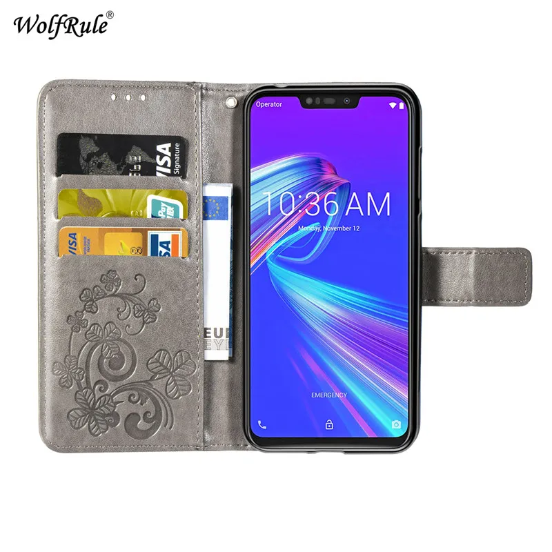 Чехол для Asus Zenfone Max (M2) ZB633KL чехол-книжка из искусственной кожи и ТПУ чехол-кошелек