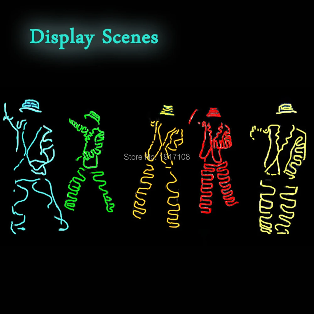 Новинка 2021 светящиеся аксессуары для одежды сделай сам из электролюминесцентной
