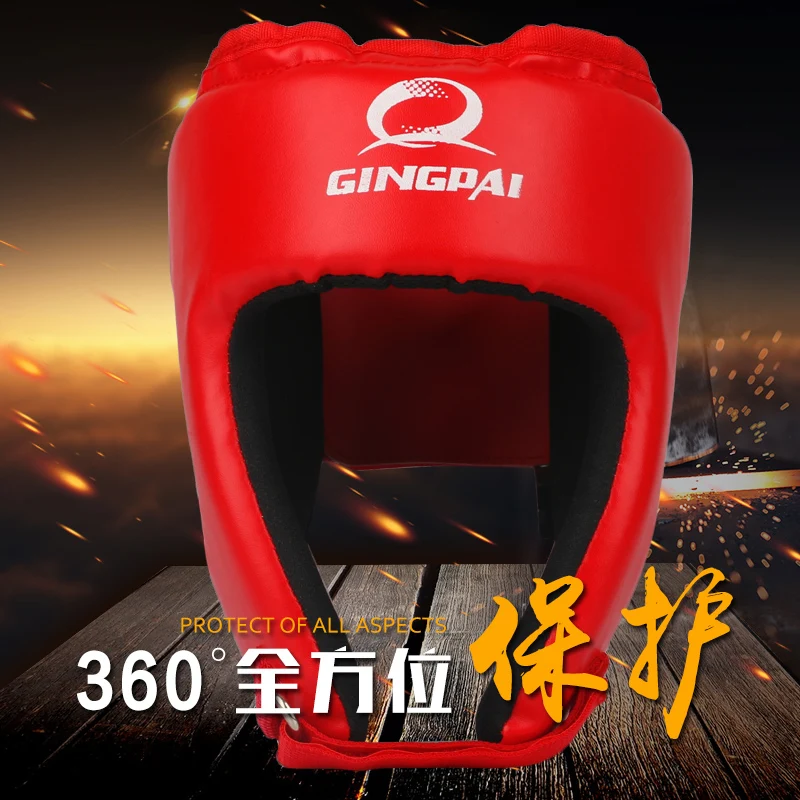 Красный, черный шлем MMA для взрослых, мужской, женский, для борьбы с Муай Тай, для кикбоксинга, тренировочные шлемы, защитные головные уборы, Sanda, защита