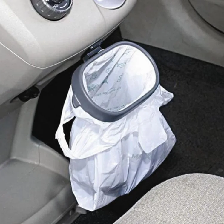 Car Styling Organizer Trash Bag Rack Hanger Vehicle Garbage Holder Rubbish Bin Frame Portable Auto Interior Accessories | Автомобили и