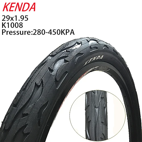 KENDA шины 26 дюймов 1,95 2,125 MTB Горный шоссейный велосипед шины для велосипеда внутренняя труба 26 дюймов 1,95/2,125 велосипедные резиновые трубки широкие шины - Цвет: 26x1.95 k1008