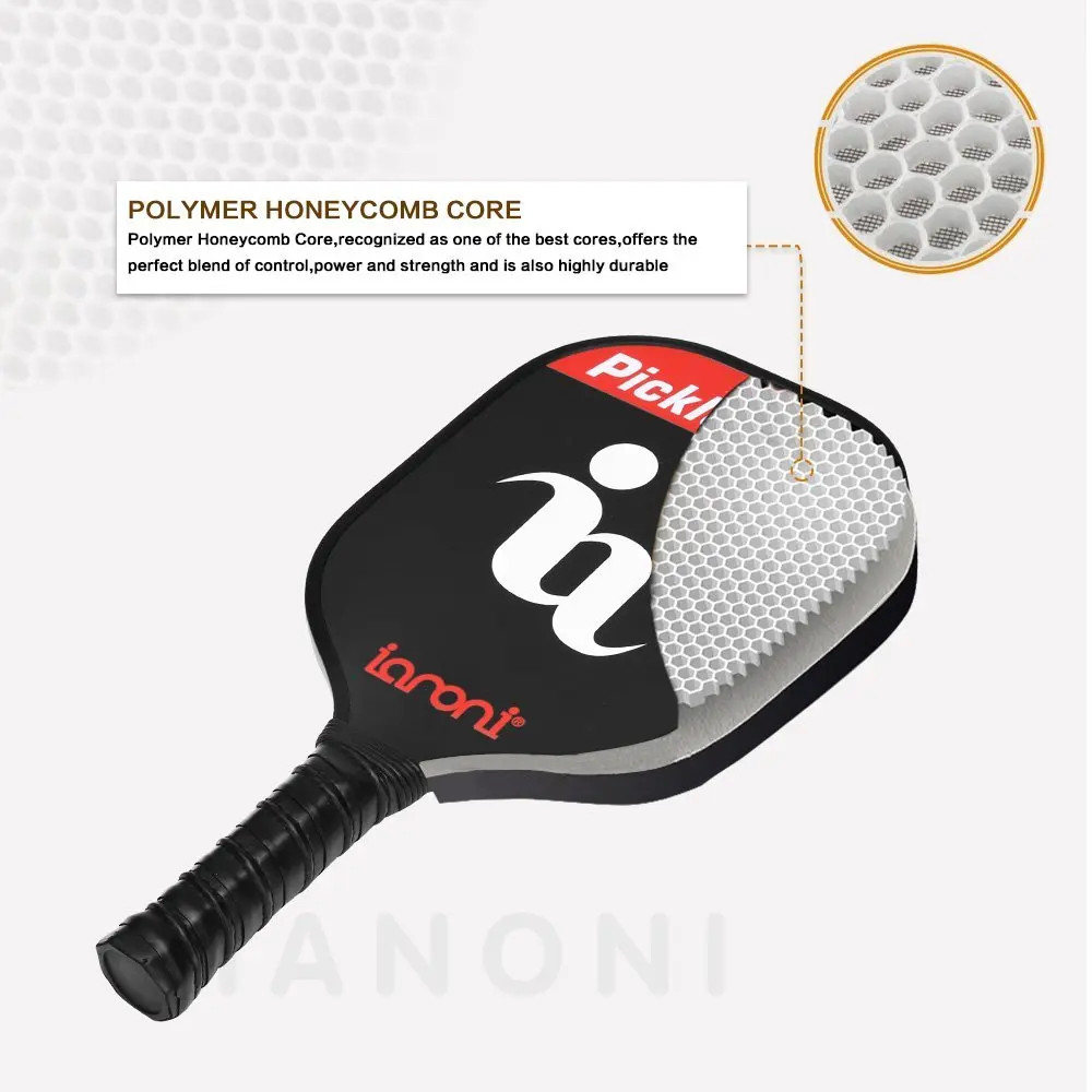 IANONI Pickleball чехол для ракетки графитовый лицевой состав из углеродного волокна PE