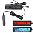 Автомобильный 3 в 1 цифровой светодиодный индикатор напряжения для использования вне помещения часы оповещение о замерзании термометр батарея вольтметр монитор скидка 35%