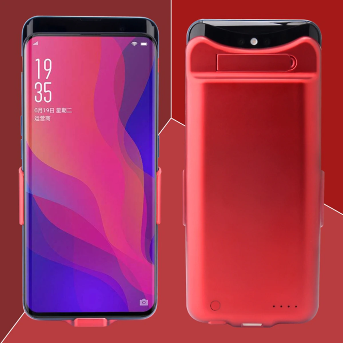CASEWIN 7500 мАч чехол для зарядного устройства для OPPO find X чехол внешний резервный внешний аккумулятор чехол для зарядки чехол для зарядного устройства